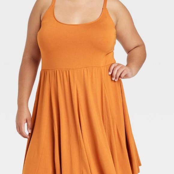 Ava & Viv Burnt Orange Dress NWT - Picture 1 of 2